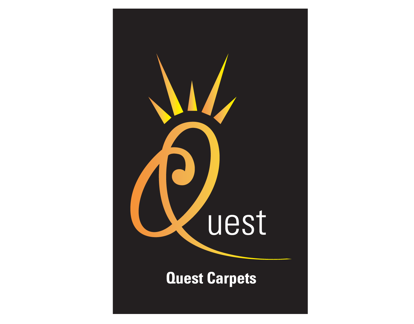 Quest carpets company logo brand and logo for Quest carpets